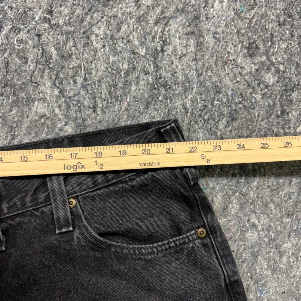 Carhartt Relaxed Fit‎ Straight Leg Black Denim Jeans Mens 44x30 Faded Workwear
